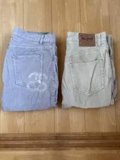古着 Stussy (ステューシー) パンツ 2本セット 32インチ