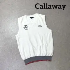 Callaway キャロウェイ ゴルフウェア ニット ベスト 刺繍ロゴ LL