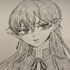 オリジナル 手描き イラスト 一点物