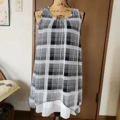 【値下げ】a.v.vノースリーブチェック柄ワンピース