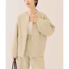 新品未使用JOURNAL STANDARD L'ESSAGE ナイロンブルゾン JOURNAL STANDARD L'ESSAGE｜バックサテン ワイドカラーコート