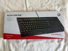 新品未使用：HyperX Alloy Core RGB 日本語配列 キーボード