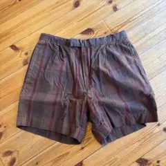 BEAMS plus ビームスプラス　チェック　ショートパンツ　ブラウン