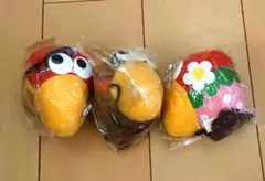 [送料込]キョロちゃんのストラップぬいぐるみ 三点