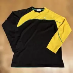 YONEX 長袖シャツ 黒/黄色　美品