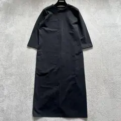 美品✨ 洗える　ICB フォーマル　長袖　ワンピース 黒　現行タグ　ストレッチ