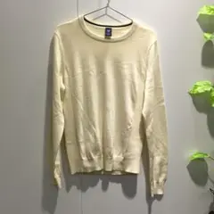 【ギャップ】トップス 無地 クルーネック ニット クリーム系 Sサイズ