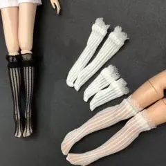 靴下　ニーハイソックス　ドール　リカちゃん　ブライス バービー オビツ ジェニー