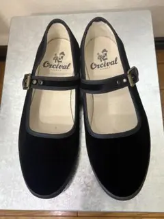 ORCIVAL ストラップシューズ　ブラック　24cm 美品