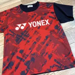 YONEX バドミントン シャツ ユニ　S 赤/黒