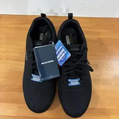 SKECHERS WIDE FIT ブラック スニーカー