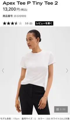 Theory / Apex Tee P Tiny Tee 2 (サイズP)