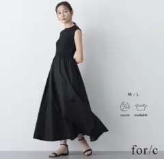 for/c ノースリーブ　ワンピース