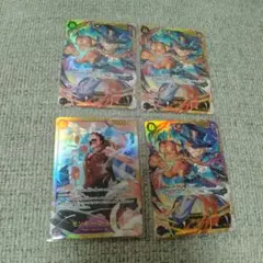 ワンピースカード SEC ルフィ サボ 4枚セット
