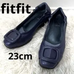 fitfit バックル付き　パンプス　23㎝ ウェッジソール
