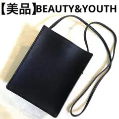 【美品】BEAUTY&YOUTH ブラック　ショルダーバッグ
