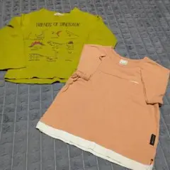 【美品】Tシャツ 半袖 長袖 男の子 プティマイン シューラルー 110