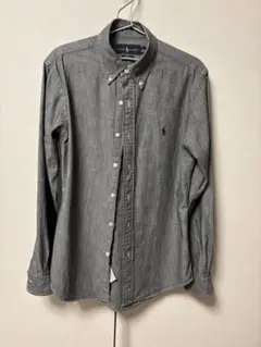 POLO RALPH LAUREN スリムフィット ボタンダウンシャツ グレー
