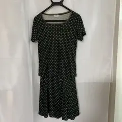 ensuite ダークグリーン花柄セットアップ 美品　値下げ