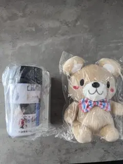 【新品未開封非売品】チェッくま　ぬいぐるみ　タンブラー　トヨタホーム