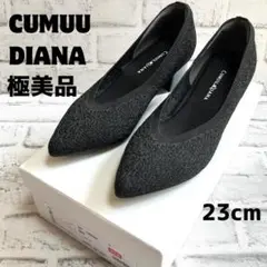未使用級✨CUMUU DIANA ニット パンプス メッシュ ラインストーン 未使用級✨CUMUU DIANA ニット パンプス メッシュ ライン