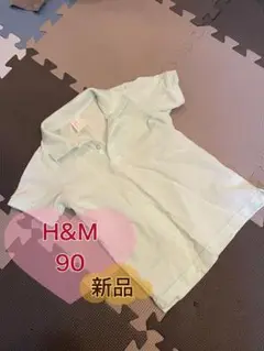 H&M ポロシャツ 90 新品　ミントグリーン