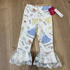 新品　ディズニープリンセス フリル付きレギンス 90cm
