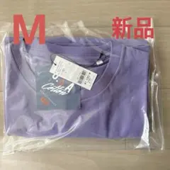 【新品】 USAコットン クルーネック ポケットTシャツ 無地 ライトパープル