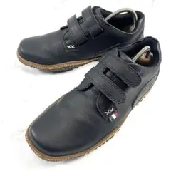 【美品】conqueror スニーカー ネクサス レザースニーカー 黒 25.5