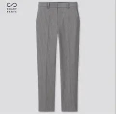 ユニクロ　パンツ　グレーストライプ　スラックス　オフィス　スーツM UNIQLO