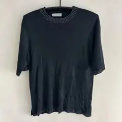 Maita Maglia 黒 半袖ニット