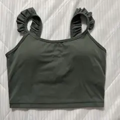 【美品】AUMNIE／RUFFLED SIMPLICITY TANK,／Sサイズ