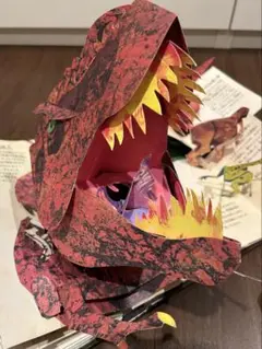 【お値下げ】恐竜時代　仕掛け絵本　大人　子ども 楽しい ティラノ　飛び出す