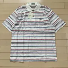 8.7 CROCODILE クロコダイル 新品未使用ポロシャツ ボーダー M