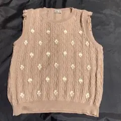 ❤️miu miu ミュウミュウ❤️ピンクニットベスト Vネック ❤️miu miu ミュウミュウ❤️ピンクニットベスト Vネック