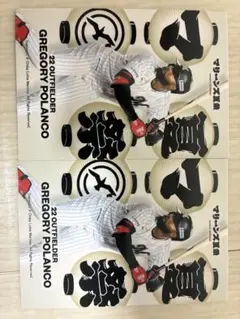 千葉ロッテマリーンズポランコ選手2枚セット