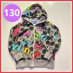 美品 Disney ディズニー ミッキー 長袖 トレーナー パーカー 130