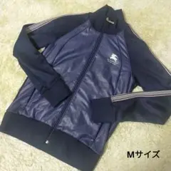 Burberry バーバリー ナイロン切替 トラックジャケット 古着 ネイビー