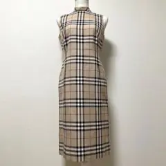 BURBERRY LONDON　ノースリーブワンピース　ノバチェック　ベージュ