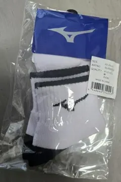 Mizuno ソックス 23-25cm ホワイト/ブラック