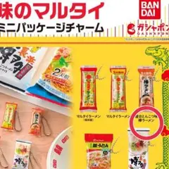 味のマルタイ ミニパッケージチャーム 屋台とんこつ味 棒ラーメン ガチャ