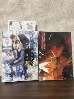 黒き獣と夜の花　アニメイトリーフレット、ペーパー付き