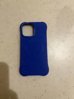 caretifyウェーブシリコンブルーiPhone16ケース