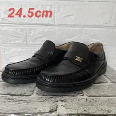 DAKS✨ダックス✨ブラックレザー ローファー 24.5cm