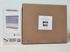 salut! ガラスハウスミニ & 3COINS 2段アクリルディスプレイBOX