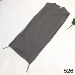 ハイク HYKE レディース ロングワンピース ブラウン 袖無し 希少 限定