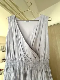 フリーズマート　リーフ柄レーヨンドビーワンピース　美品