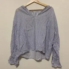 ☆美品　GU ストライプ　ブラウス