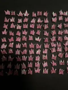 ピンクのミニ折り紙シャワー　100個セット