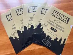 新品 MARVEL 5枚セット クレアファイル